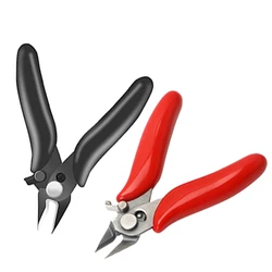 Diagonal Pliers Mini Wire Flush Cutter 3.5 Inch Micro Diagonal Cutting Pliers  Wires Insulating Rubber Handle Model Pliers