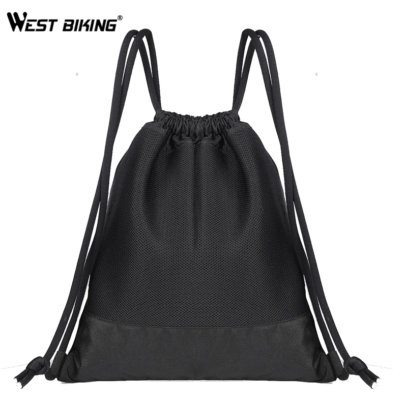 WEST BIKING Men Backpack Drawstring Bags for Basketball Football Storage Net Pocket Gym Mountaineering Travel Running Sports Bag