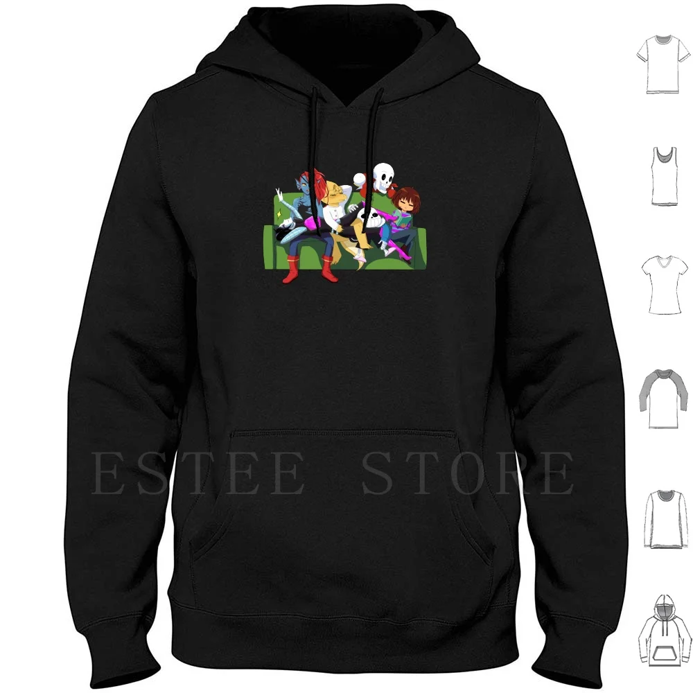 Undertale Squad Hoodies Long Sleeve Undertale Mettaton Mettaton Ex Undyne Alphys Sans Papyrus Frisk