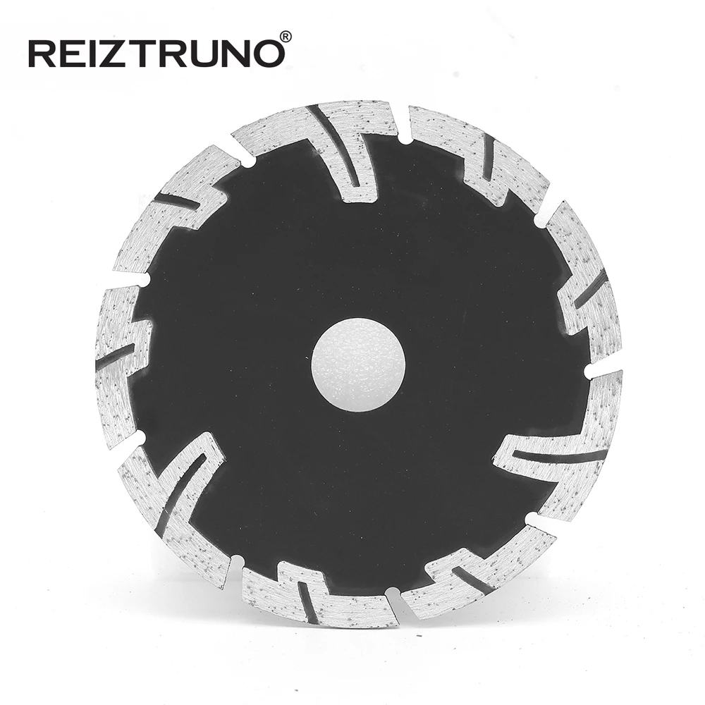 REIZTRUNO 125mm Diamond saw Blades T-Segmented Dry Cutting Saw for Granite Stone Concrete cutting blades with protective teeth