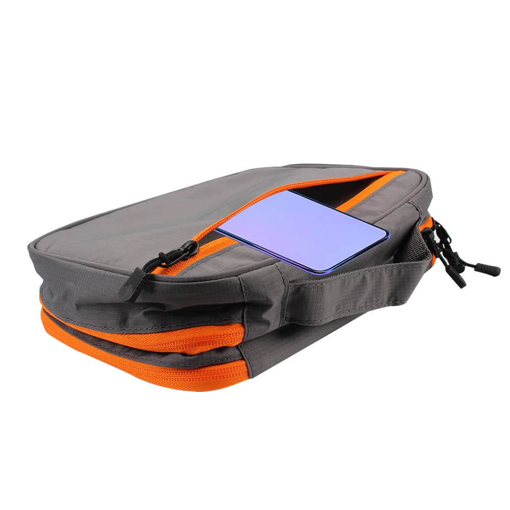 Travel Cable Bag Travel Cable Storage Double Layer Makeup Bag Digital Charger Wires Storage Bag Gadget Organizer