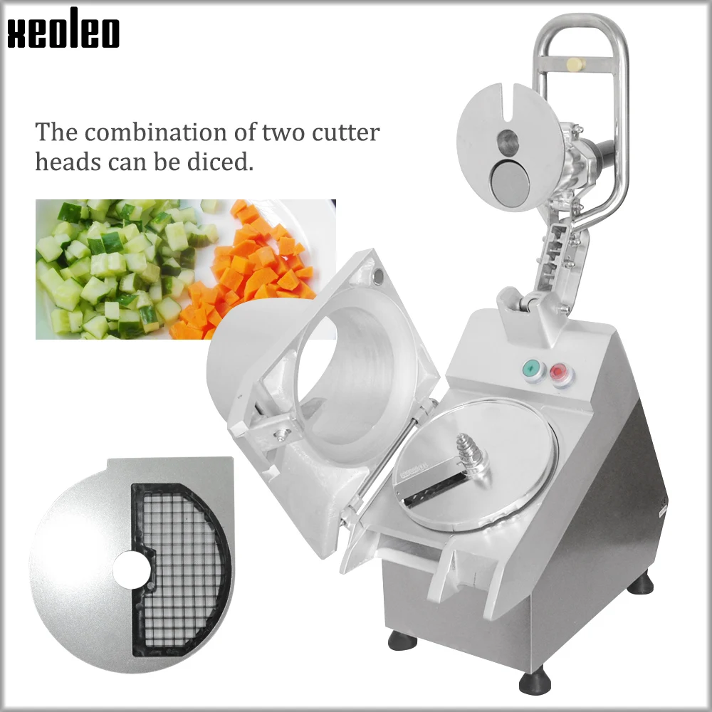 XEOLEO Electric Slicer 750W Vegetable Slicer electric food choppers suitable cutting vegetables fruits cheese etc 6 cutterheads