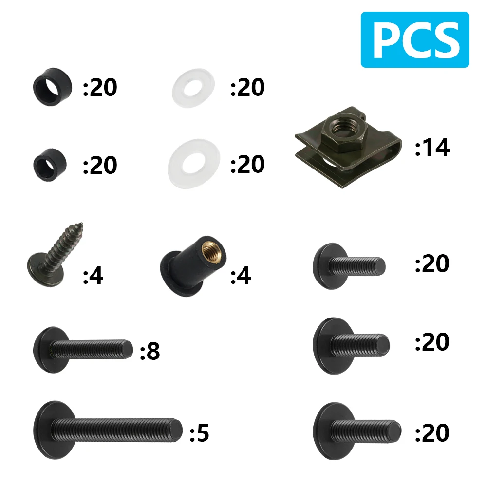 177PCS Motorcycle Screws Fairing Bolt Nuts Body Screws For Honda CBR600RR CBR900RR CBR929RR CBR1000RR CBR 600RR CBR600 F2 F3 F4