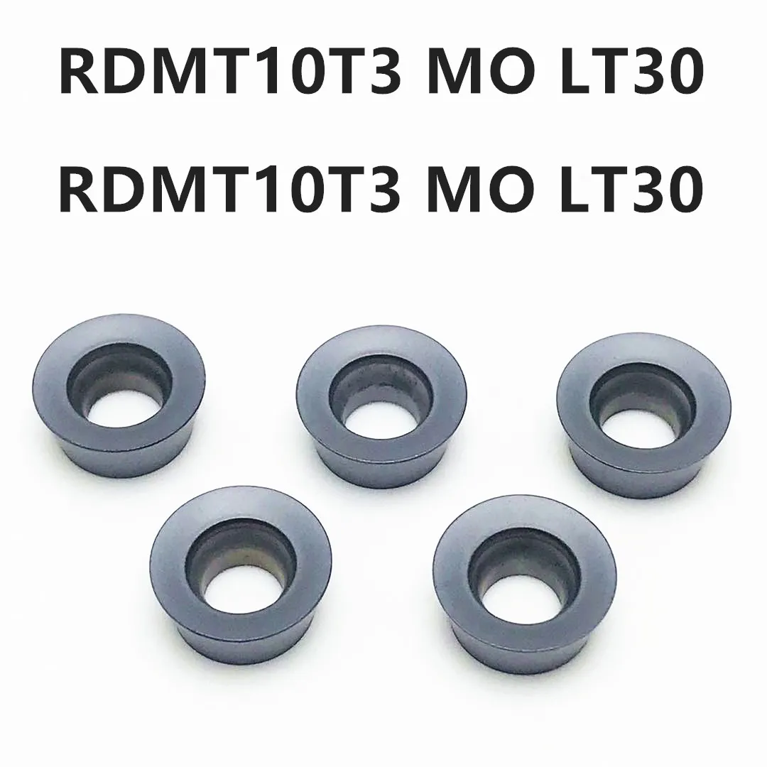 10 шт. RDMT10T3 MO LT30 Высококачественная карбидная фрезерная вставка CNC карбидный режущий инструмент RDMT 10T 3 Токарные вставки