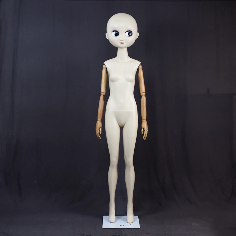 2021 New Big Head Doll Big Eyes Simulation Model Female Cute Girl Mannequin