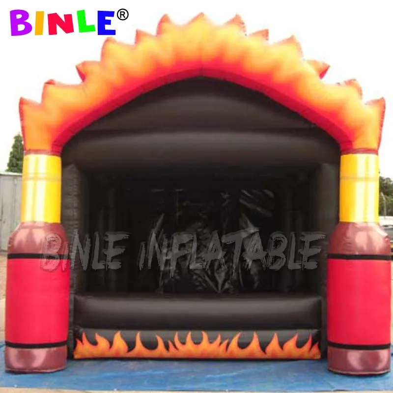 Customized logo outdoor advertising inflatable hot sauce stall inflatable promotion food booth for selling