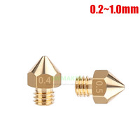 2pcs CR-10S PRO Brass nozzle M6*0.75 thread, high quality Creality CR-10S PRO 3D printer parts