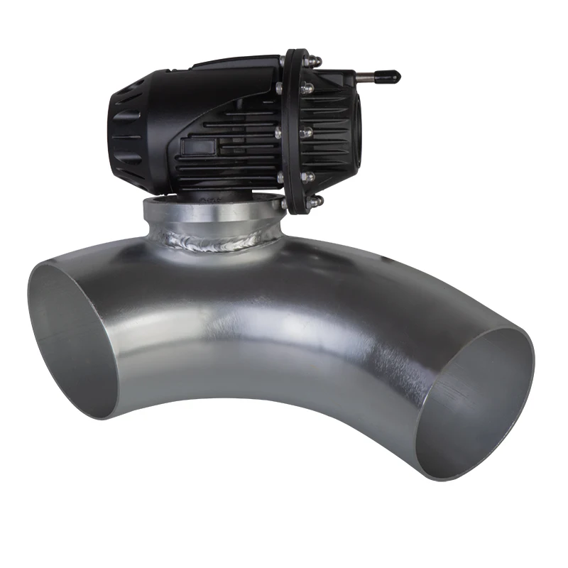 Rura kołnierzowa 75mm 90 stopni + regulowany zawór bezpieczeństwa SSQV SQV 4 BOV II 2 czarny/srebrny