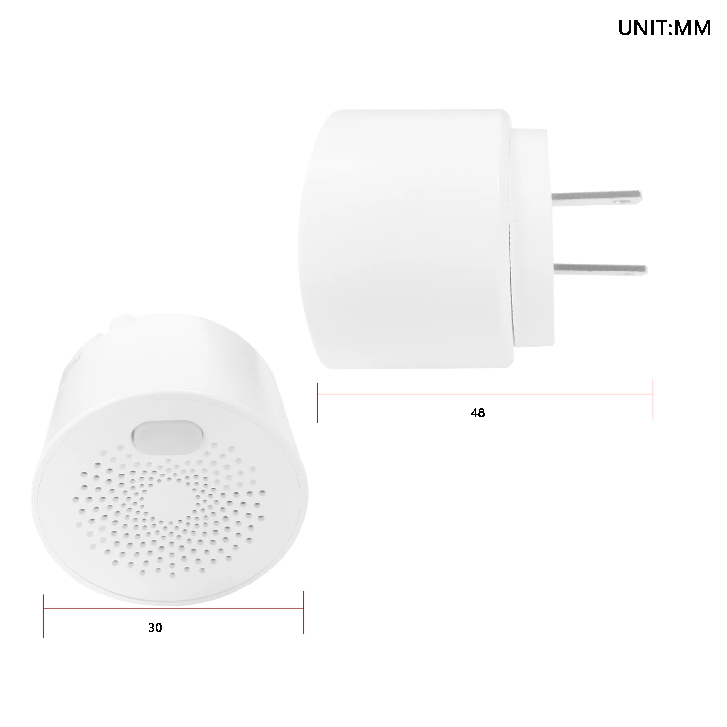 UseeLink Wifi Smart Gas Alarm Security Detector System Treble Alarm Remote Control Work With Alex Google White Package Optional