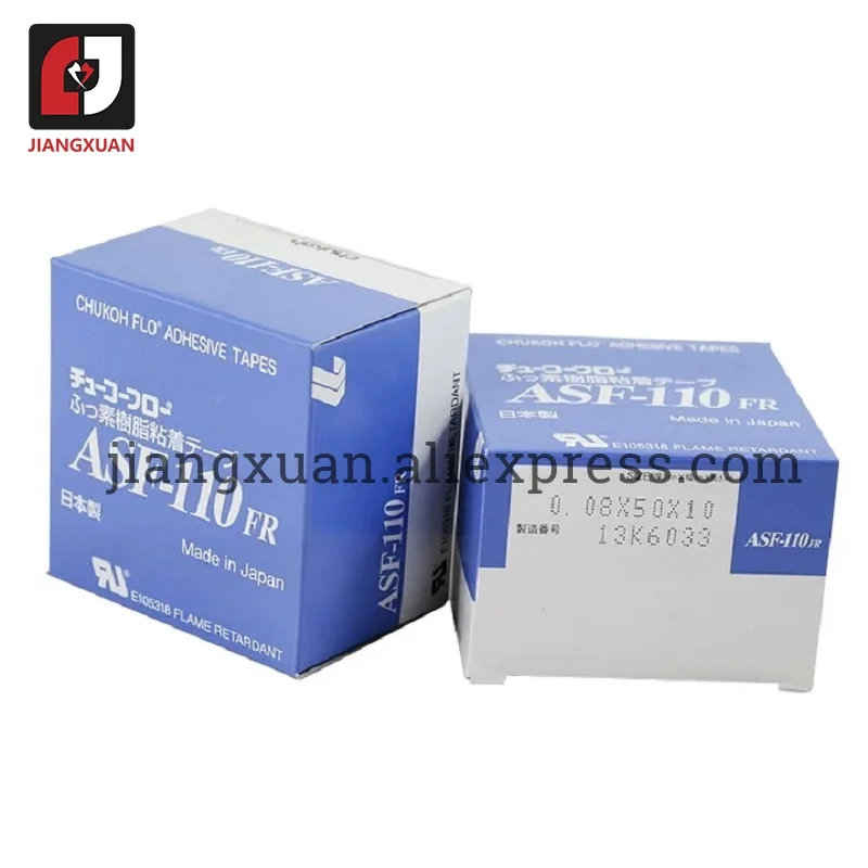 

ASF-110FR T0.08mm*W38/50mm*L10m Japan CHUKOH FLO Adhesive Tapes 5rolls/lot Masking Tape