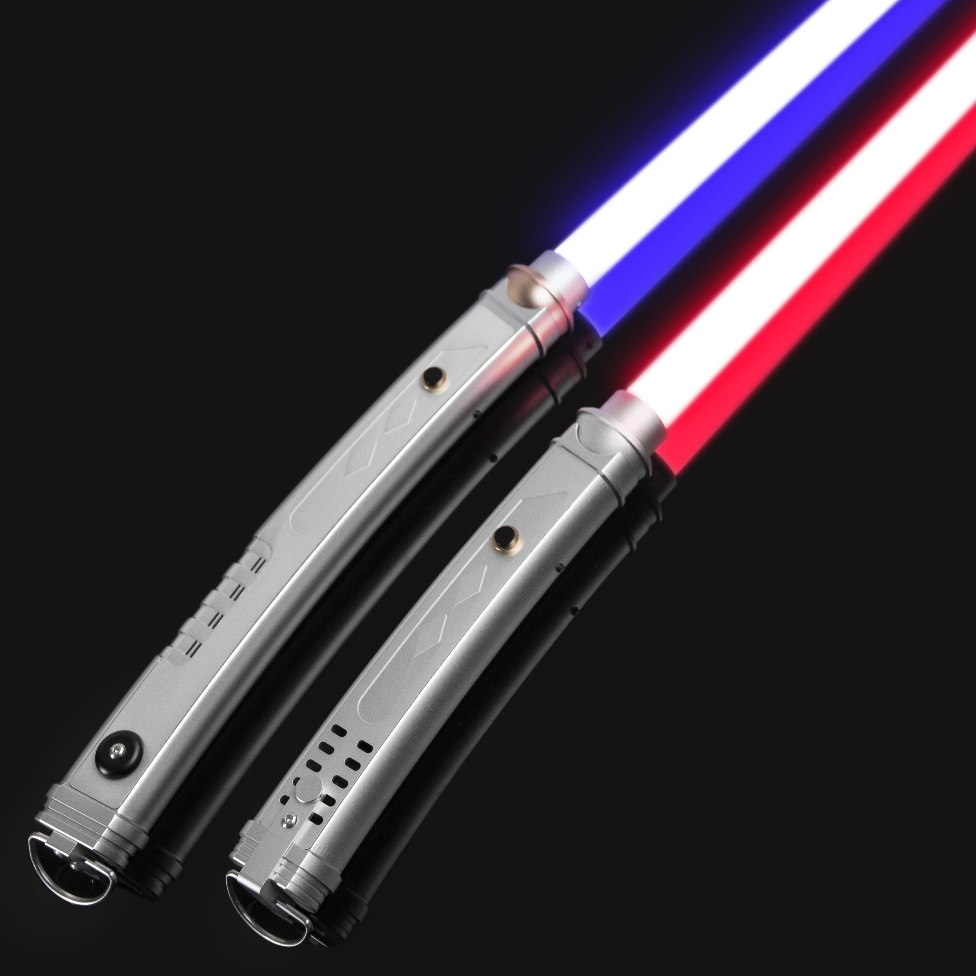 LGT Lightsaber -Ahsoka Double Saber Force Heavy Dueling Metal Hilt Laser Sword Infinite Color Change 9 Sound Fonts Smooth Swing