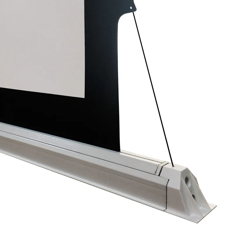 PLUTUSSA Standard Long Throw Ambient Light Rejecting Ceiling-Recessed Motorized Projection Screen, PTHALR