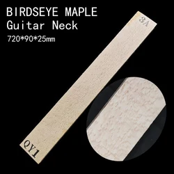 720*90*24mm BIRDSEYE MAPLE Guitar Neck High Quality Wood  Electric guitar neck DIY Handmade Guitar Accessories