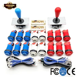 Arcade DIY KIT Amerikaanse stijl SANWA Joystick HAPP Type COIN 2-speler drukknop met microschakelaar en nulvertraging-encoder voor pc