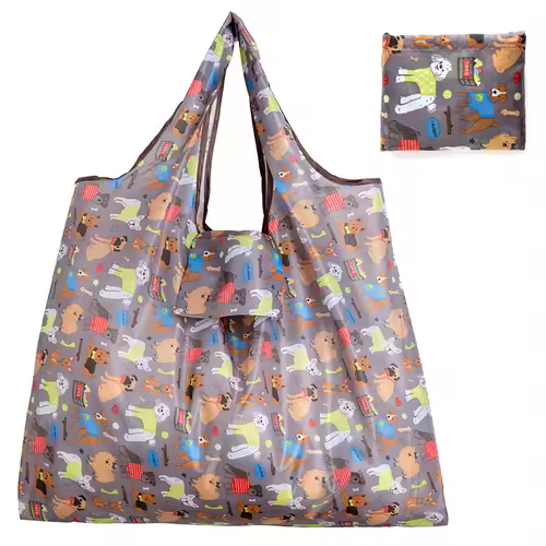 Big Size Thick Nylon Large Tote ECO Reusable Polyester Portable Shoulder Women's Handbags Folding Pouch Shopping Bag Foldable - Image 7
