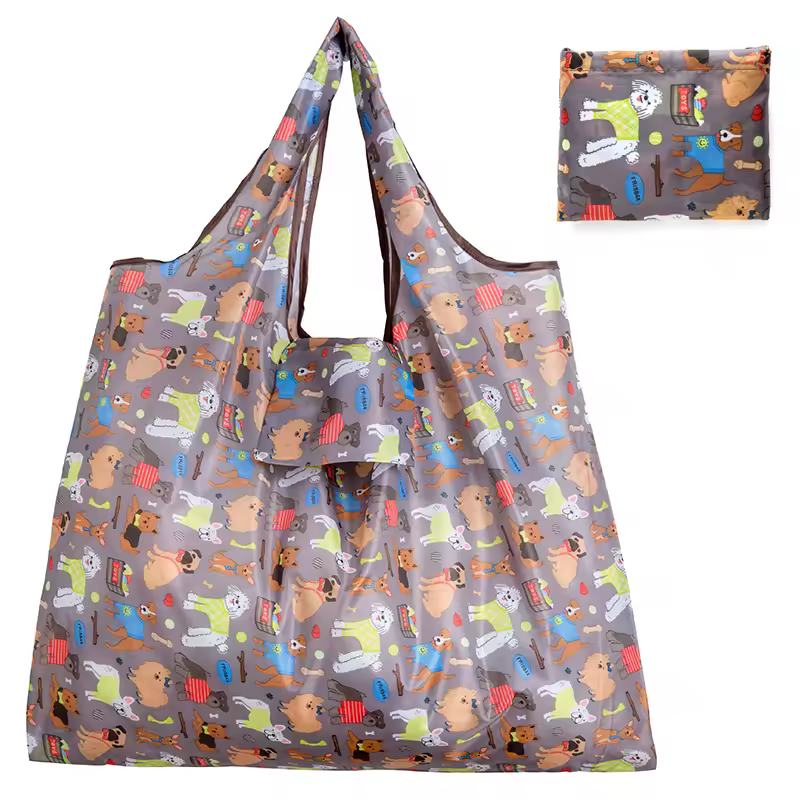 Big Size Thick Nylon Large Tote ECO Reusable Polyester Portable Shoulder Women's Handbags Folding Pouch Shopping Bag Foldable - Image 7