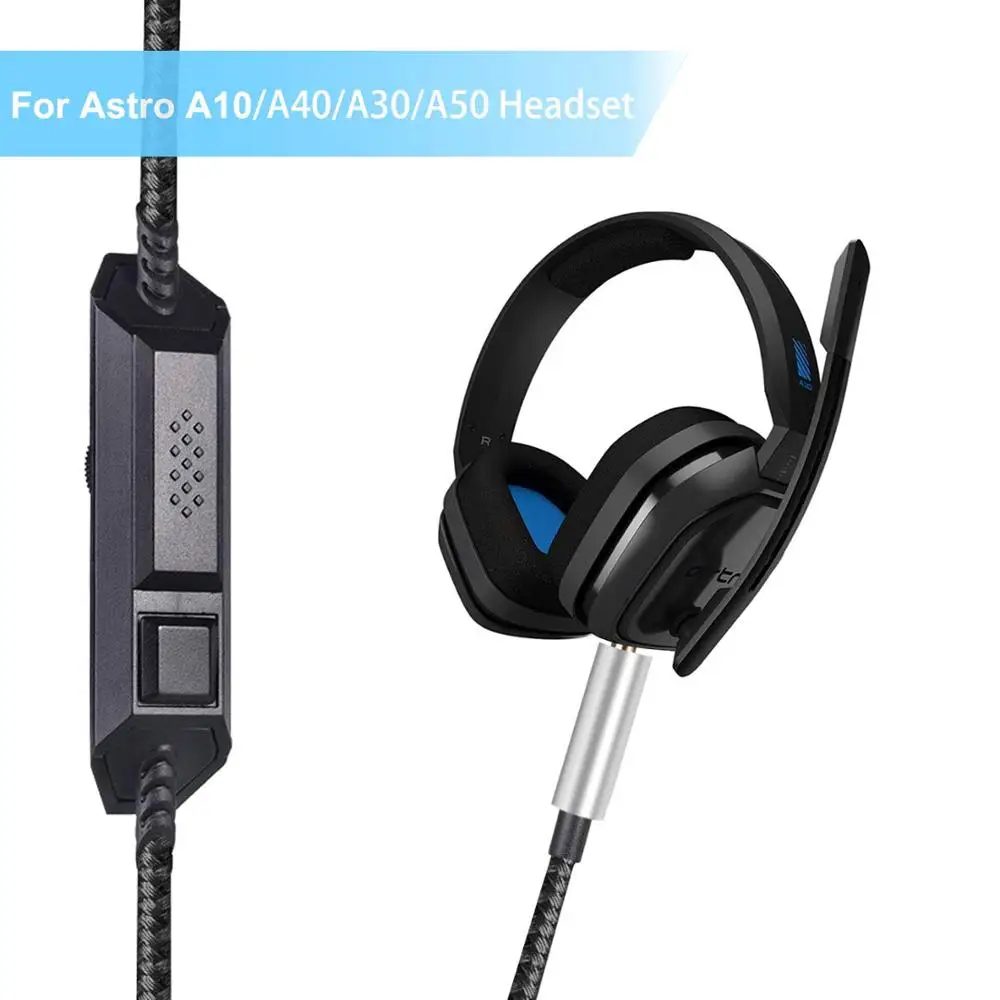 Cable de repuesto con función de silencio para auriculares de juego Astro A40TR A40/A10, Cable de plomo Compatible con Play Station