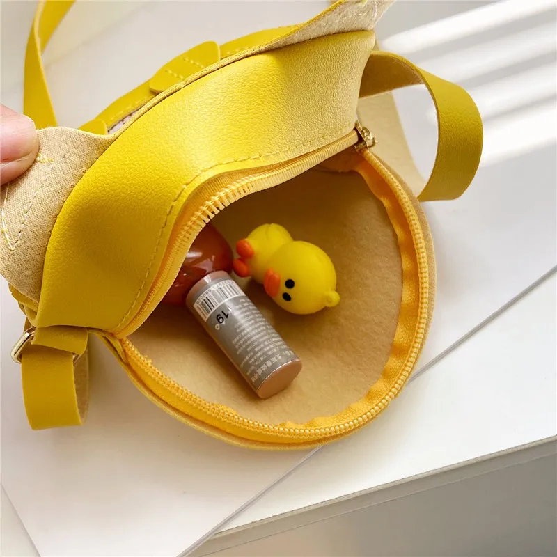 New Creative Cute Quicksand Mini Shoulder Bag Girls Messenger Bag Kids Small Toys Handbag Leather Coin Purse Gifts for Children