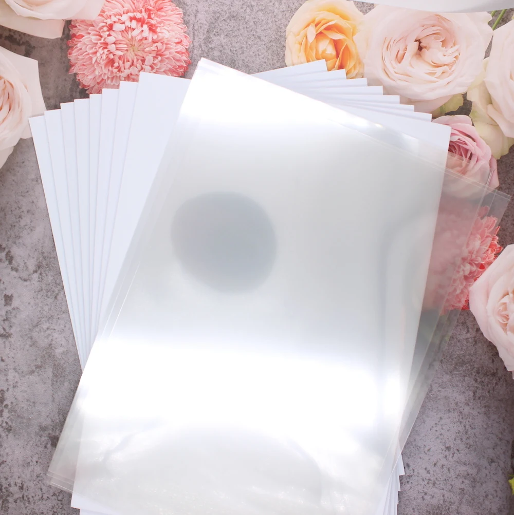 KSCRAFT Shaker Card Making Kit 8pcs 3mm Thick A4 White Craft Foam And 10pcs Acetate Paper
