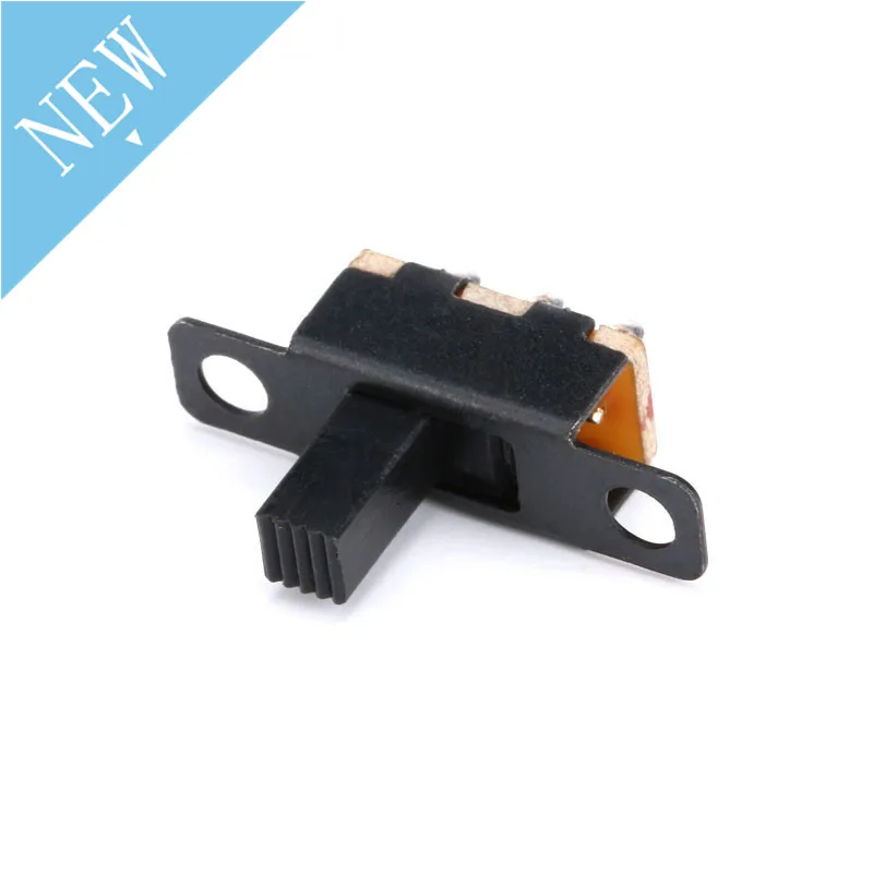 Interruptor deslizante SPDT negro de tamaño Mini para proyectos electrónicos, 50V, 0,5 A, SS12F15, G6, 1P2T, 6mm, 20 Uds.