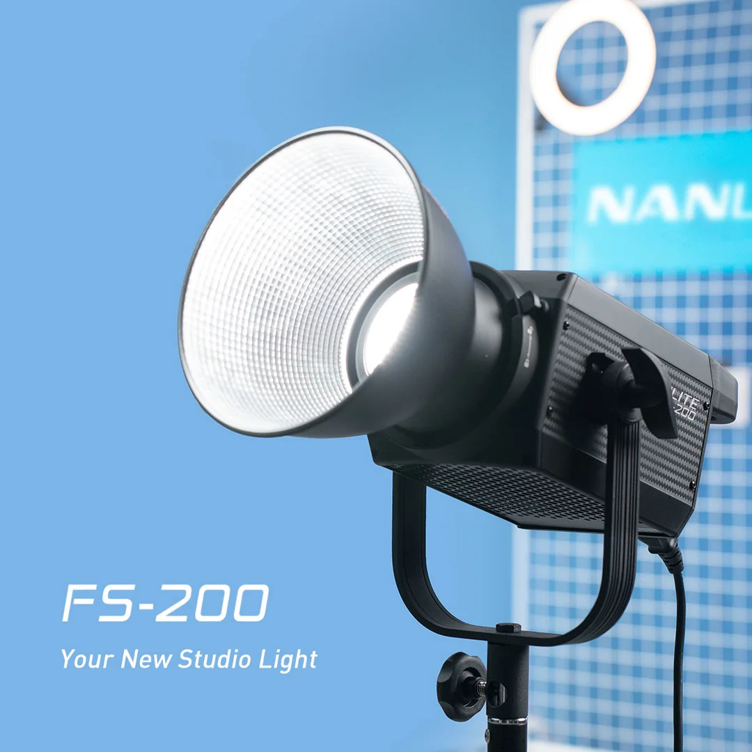 Nanlite Nanguang FS-200 FS 225W LED Photography Light Professional Outdoor Monolight FS200 Strobe Lamp 5600K