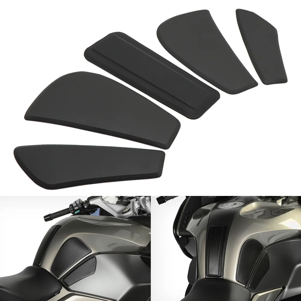 

Black 3D Motorcycle Fuel Tank Pad Protective Stickers Decals For BWM R1200RT LC R 1200 RT LC 2014- R 1250 RT R1250RT R1250 RT