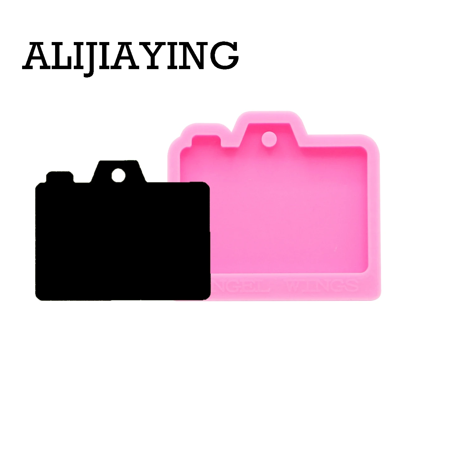 DY0172 Glossy Camera shape keychain silicone mold DIY craft keyring pendant jewelry keychains mould