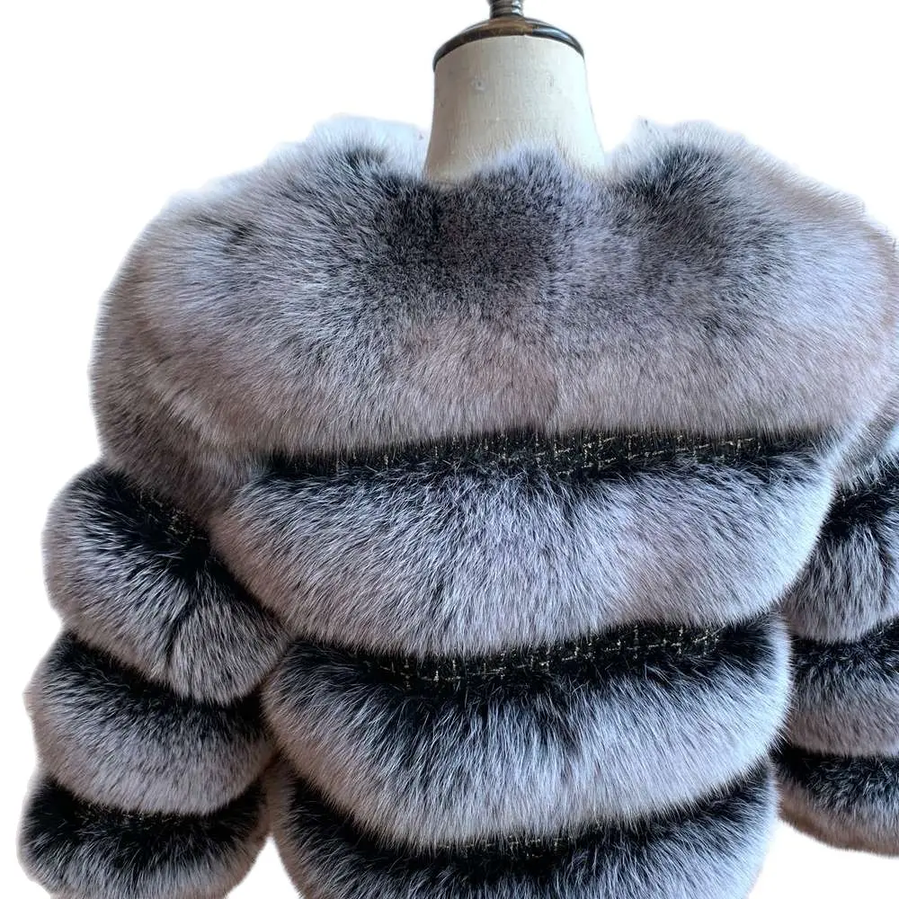 2023 New Arrival Fox Fur Coats Women Real Fur Coat Winter Female Natural Fur Jackets Ladies Genuine Fur Coat Oversize Fashion