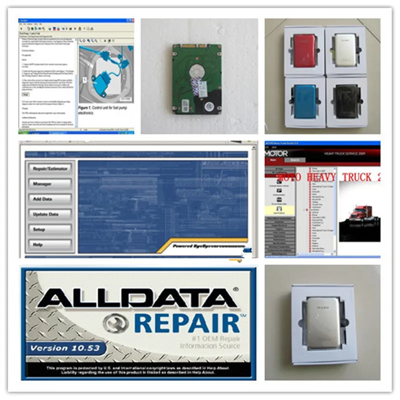 Alldata v10.53 Motor Heavy Truck Services Repair Software 3in1 Hdd 750gb