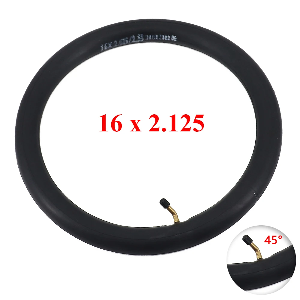 16x2.125 Inner Tube Camera for 16 Inch Unicycle 16*2.125 Inner Tube Parallel Nozzle High Quality Butyl Rubber