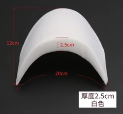 8Pieces/Lot 20x12cm Thickness:2.5cm  Black and White Clothes Shirt Sponge Shoulder Pads Dress