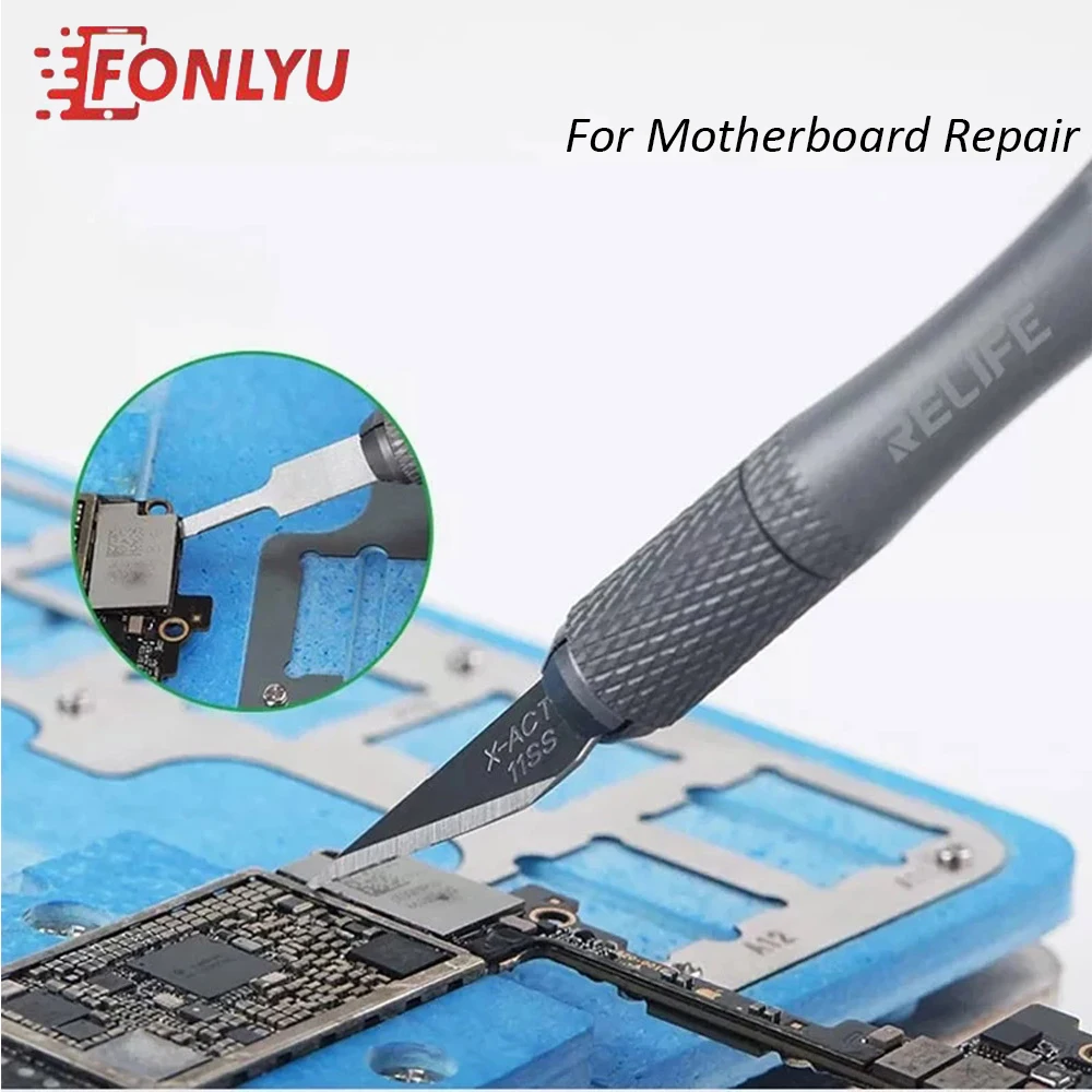 

Relife Knife CPU IC Glue Remover Motherboard BGA Chip Glue Cleaning Scraping Pry Knife DIY Scrapbooking Crafts Carving Blade