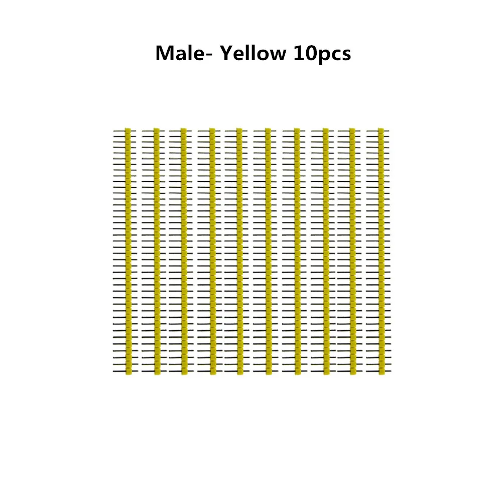 10 Stück 40 Pin 1x40 einreihige männliche und weibliche 2,54 zerbrechliche Stiftleiste PCB JST-Steckerleiste für Arduino DIY Kit