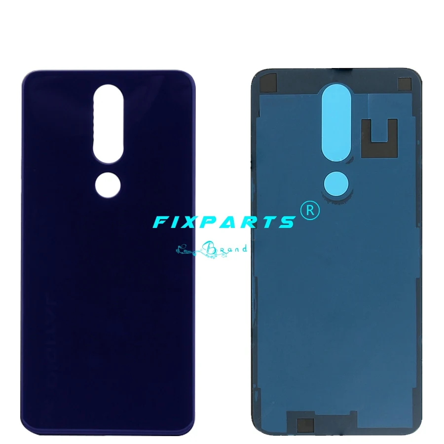 For Nokia 5.1 Plus 6.1 Plus 8.1 X7 TA-1102 TA-1105 TA-1108 TA-1109 TA-1112 TA-1120 1199 Glass Rear Back Housing Battery Cover