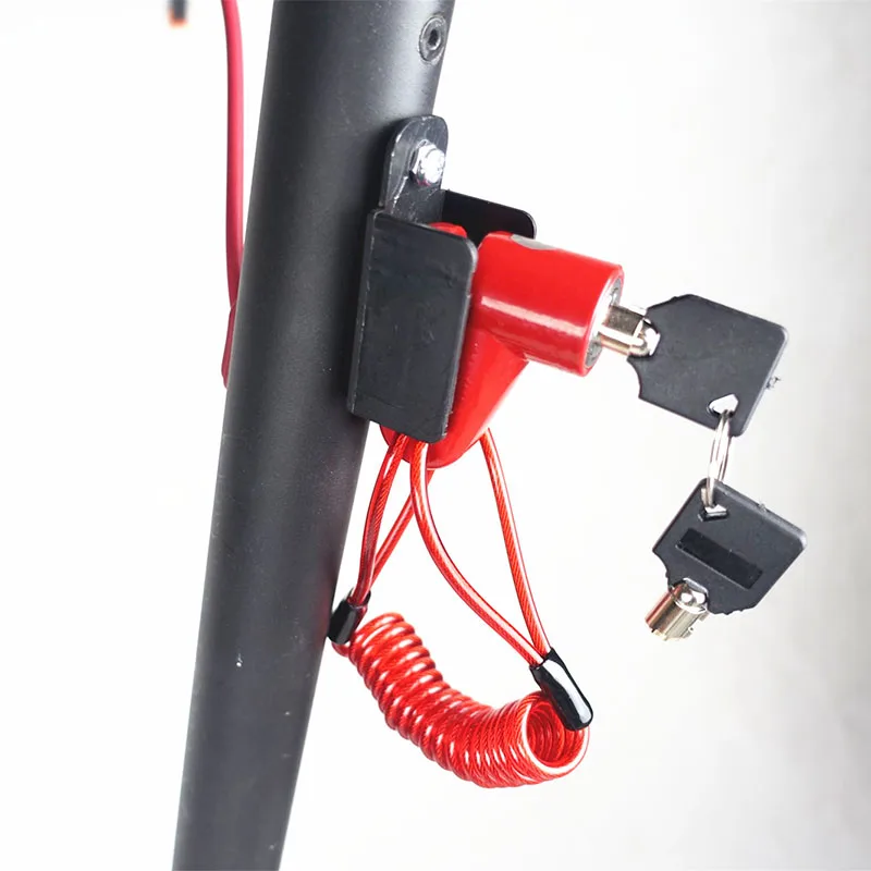 Serrure antivol en fil d'acier pour freins à disque de trottinette électrique Xiaomi, accessoire de verrouillage des roues pour modèles Jia M365, M365 Pro