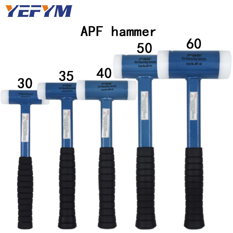 30mm-60mm Double Face Tap Nylon Hammer For Multifunctional hand tool hard plastic and Non Slip Plastic handle diameter tools