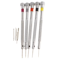 5 Pieces Mini Precision Screwdriver Opening Repair Tools Kit Watches Band Link Jewelry Watchmaker for Phone Camera Watch