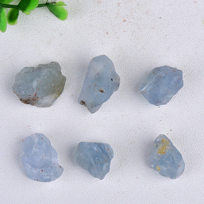 50g Natural Crystal Celestite Tumbled Chips Crushed Stone Healing Crystal Jewelry Making Home Decor Or Aquarium Decor