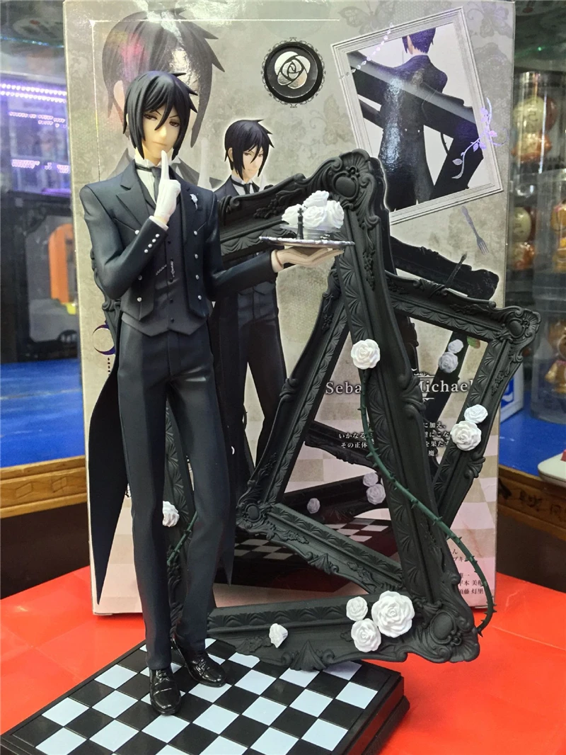 Anime Book of Circus Sebastian Michaelis PVC Action Figure Game Statue Collection Model Kids Toys Dolll Gifts 26cm