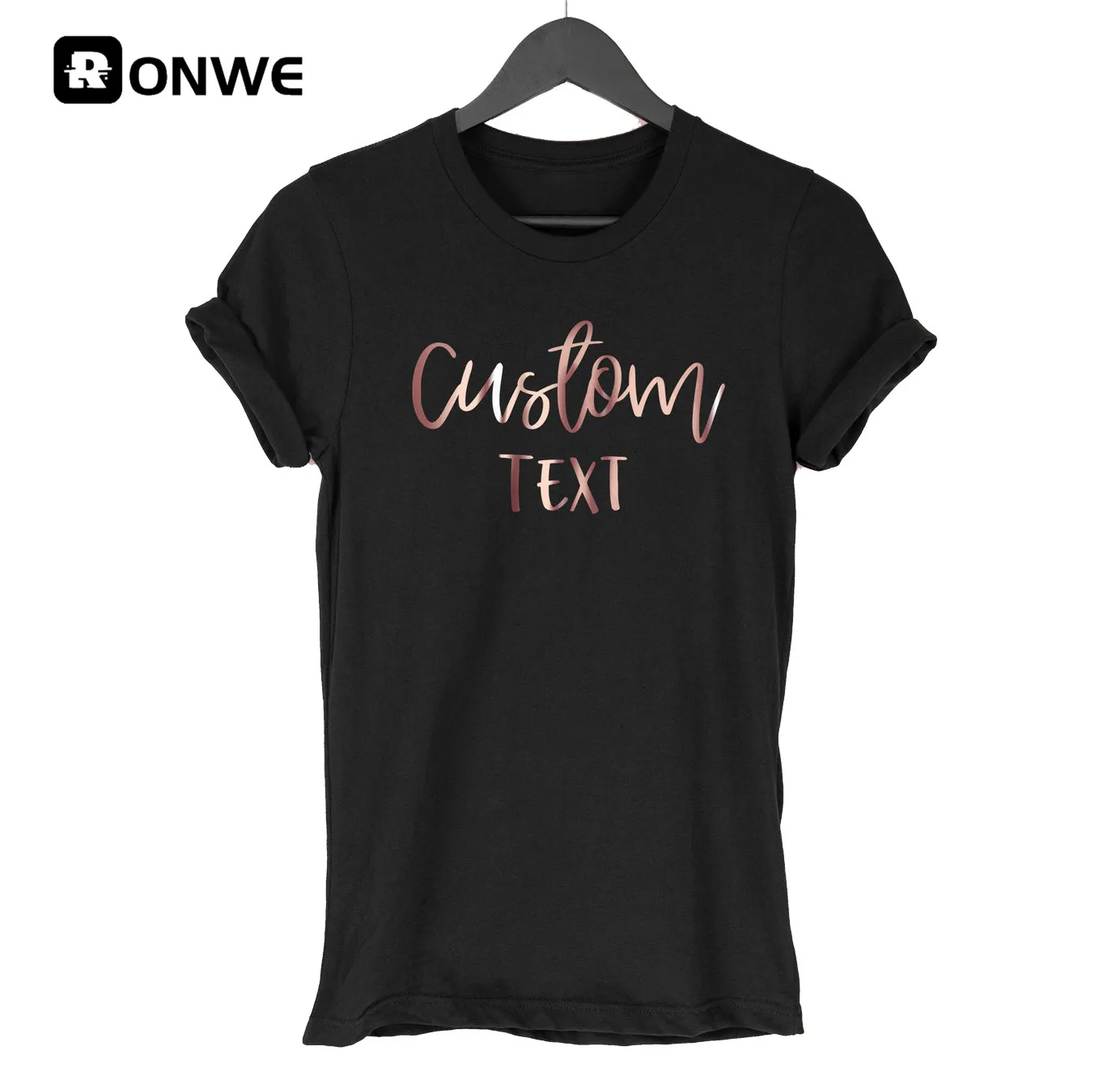 Women Customize T-shirt Personalize Girl Custom Text T-shirt Women's DIY t-shirt Wholesale,Print Your Picture Brand Logo