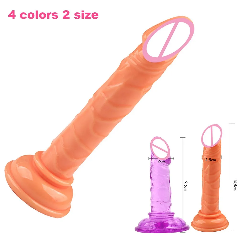 Realistic Dildo With Big Suction Cup Finger Small Dildo, G spot Anal Penis Artificial Consolador Sex Toys for Women Sex Shop.