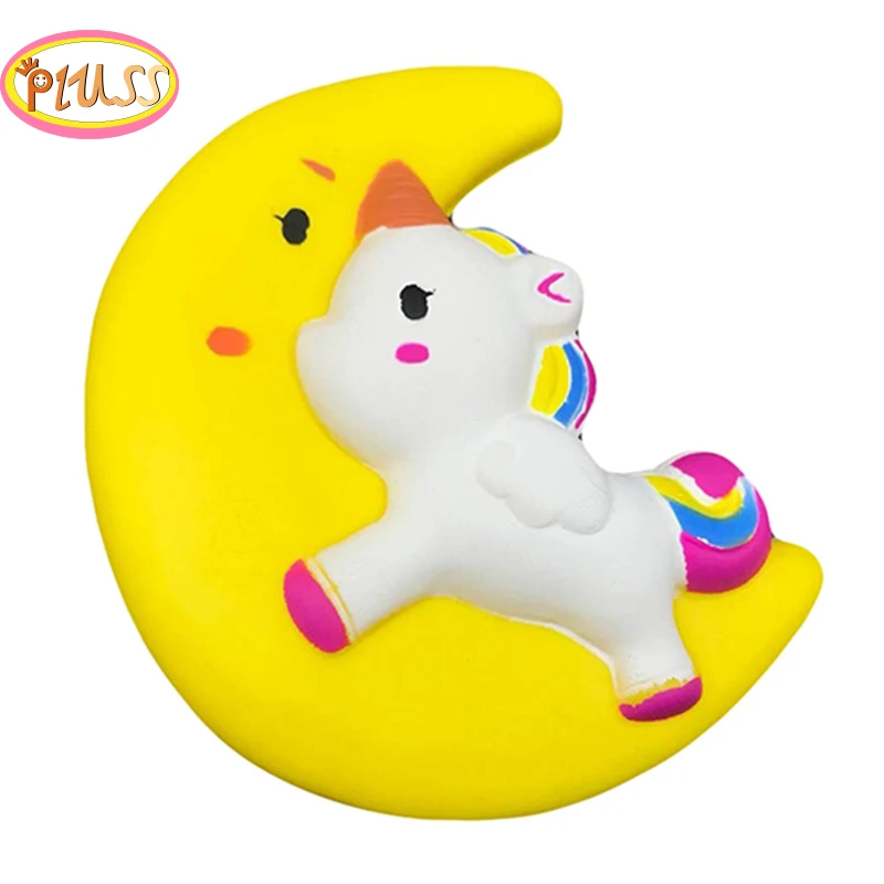 

Jumbo Unicorn Moon Horse Squishy Cute Rainbow Squishies Slow Rising Squeeze Toys Cream Scented Fun Gift Toys for Kids