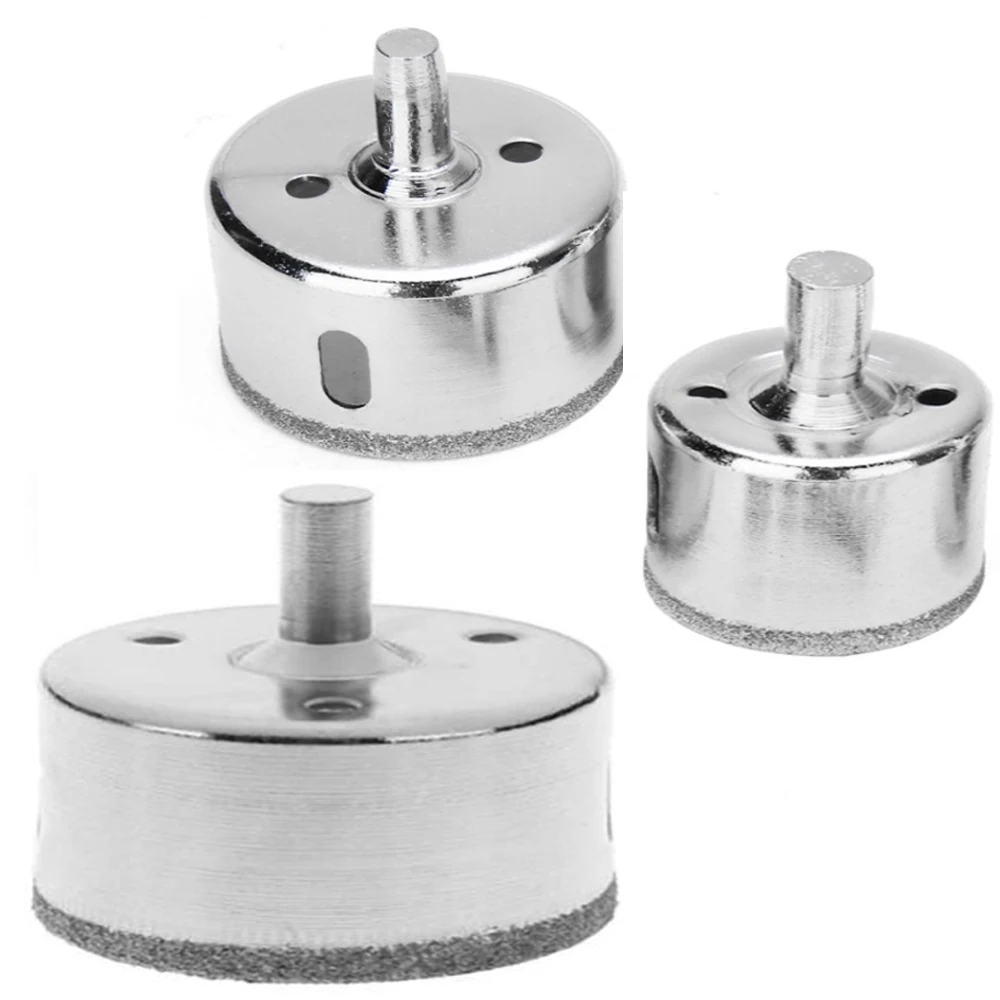 Alta qualidade 3 pçs conjunto de brocas de diamante buraco viu cortador ferramenta vidro mármore granito uso para vidro, mármore, telha, granito