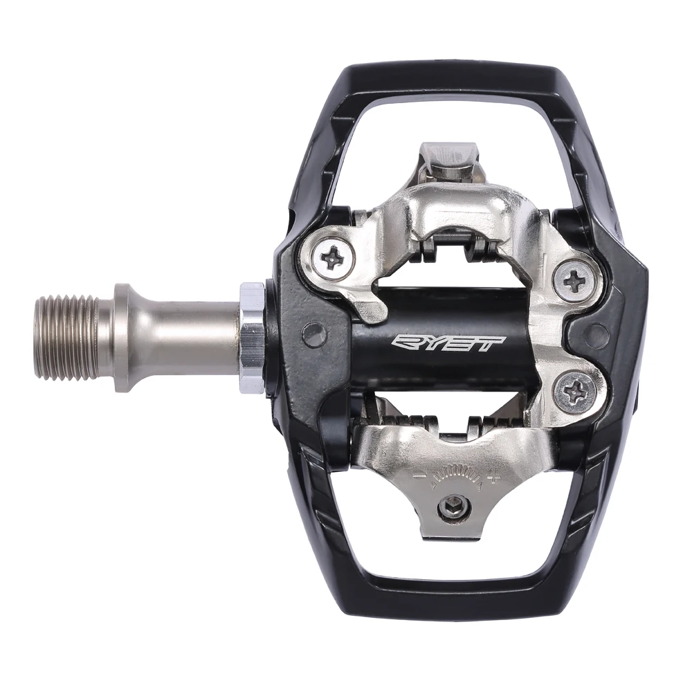 RYET Ultralight MTB Pedal Sealed Bearing Cycling Bike Aluminum XT Pedals Bicycle Pedals MTB Lock SPD Flat Platform Accessories