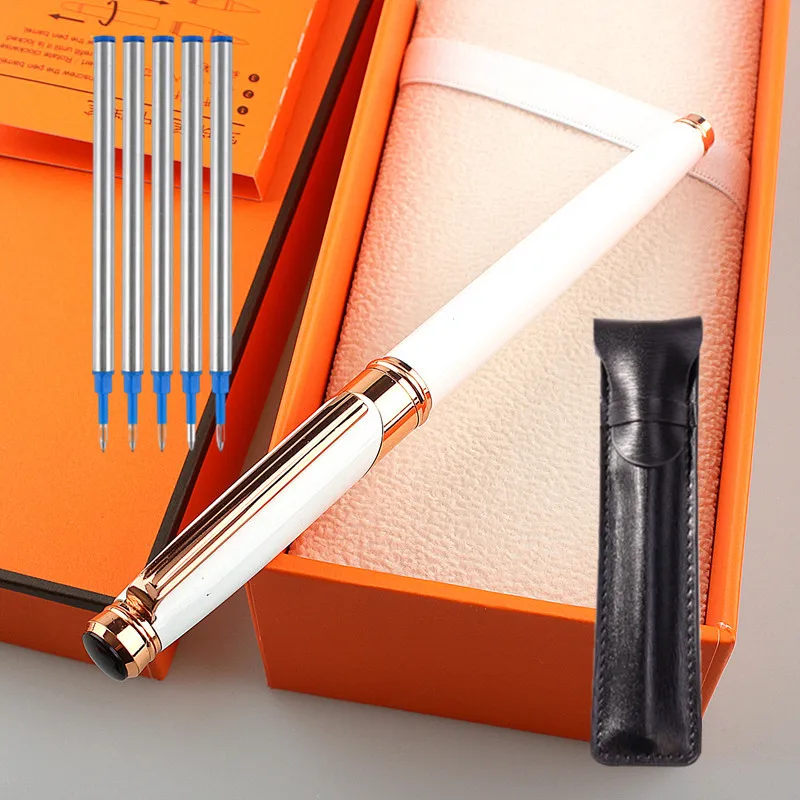 

Luxury Metal Signature Pen Orb Pen Advertising Pen Office Supplies Stationery Wholesale 5PCS refill Pen Bag