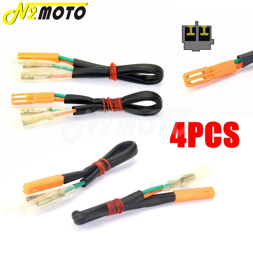 Motorcycle Turn Signal Adapter Plugs OEM Indicator Wire Connector For Honda CBR600RR CBR1000RR CB650F CB500F CB500X CBR500R