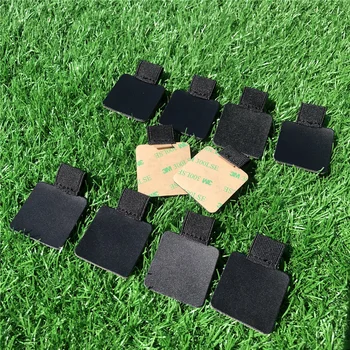 10 szt. Samoprzylepny czarny skórzany klips do długopisu Ołówek Elastyczna pętla do notatników i czasopism