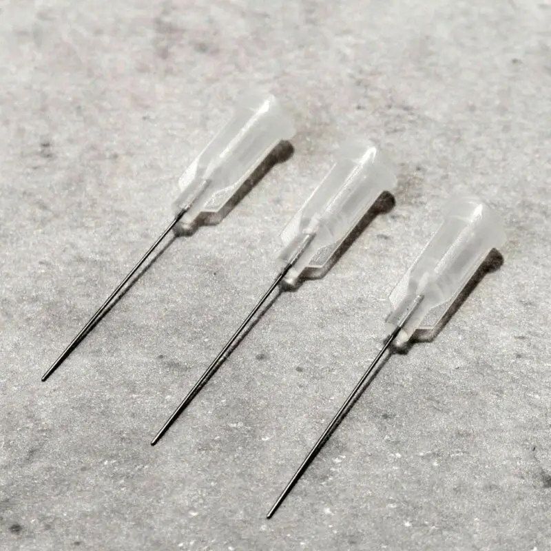 Ago di erogazione in acciaio 27G per controller di erogazione, testa di erogazione in acciaio di plastica 100 pezzi
