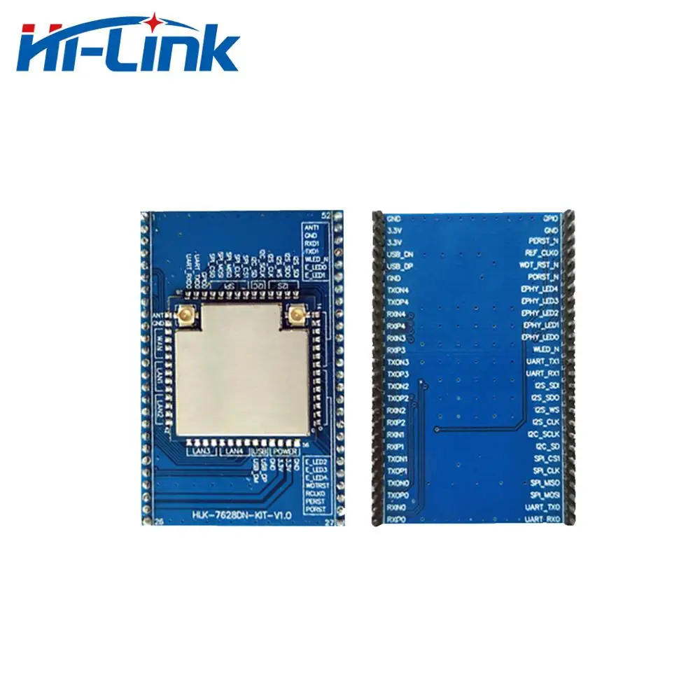 Free Ship Hi-Link MT7628D/N Openwrt 2 IPEX 802.11bgnv WiFi Wireless Router Module with Pinboard HLK-7628D