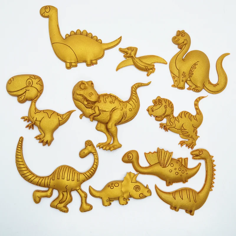 Various Dinosaur Shape Silicone Resin Mold DIY Cake Pastry Fondant Moulds Dessert Chocolate Lace Decoration Kitchen Baking Tools